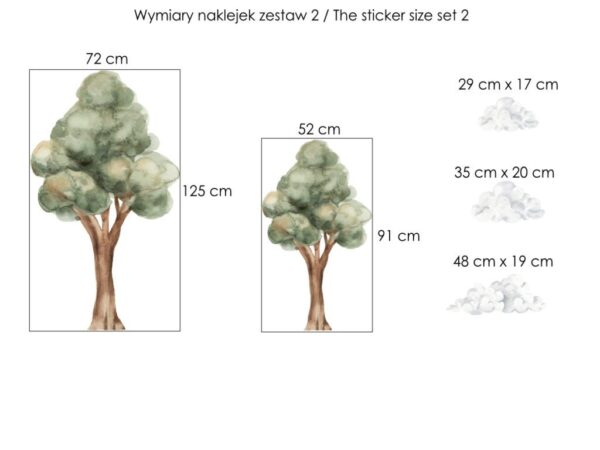 Naklejki na ścianę z samochodem set 2 wymiary