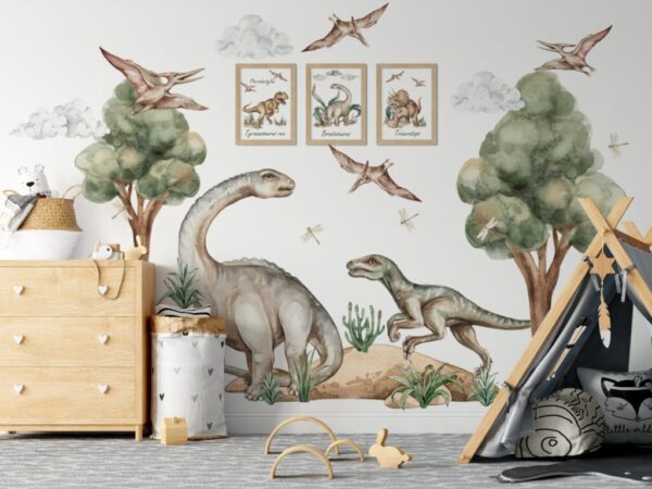 Brontosaur naklejka na ścianę