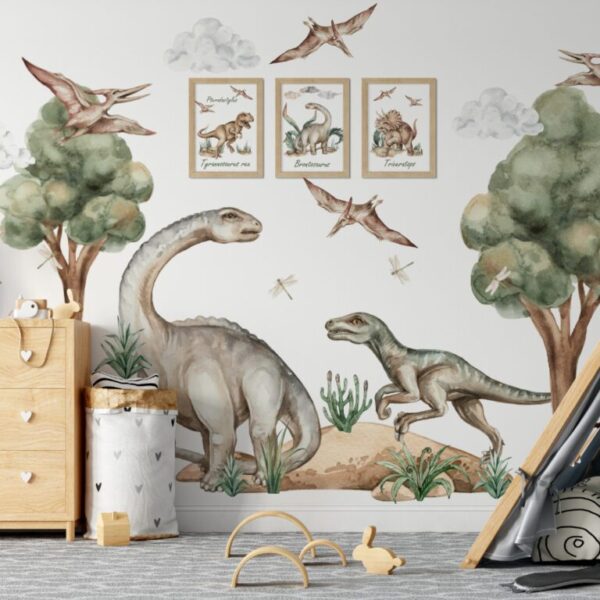Brontosaur naklejka na ścianę