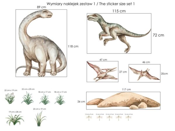 Zestaw 1 wymiary