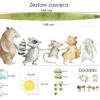 Leśne zwierzęta trzymające się za łapki LK3