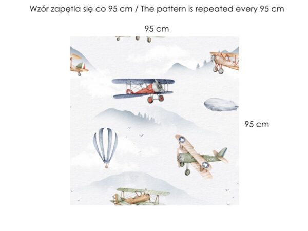Wzór zapętla sie co 95 cm