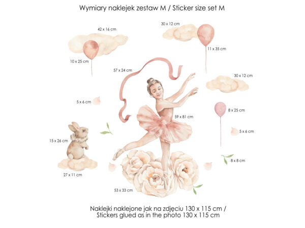 Tańcząca baletnica rozmiar M
