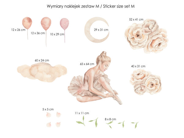Baletnica wśród piwnoii rozmiar M