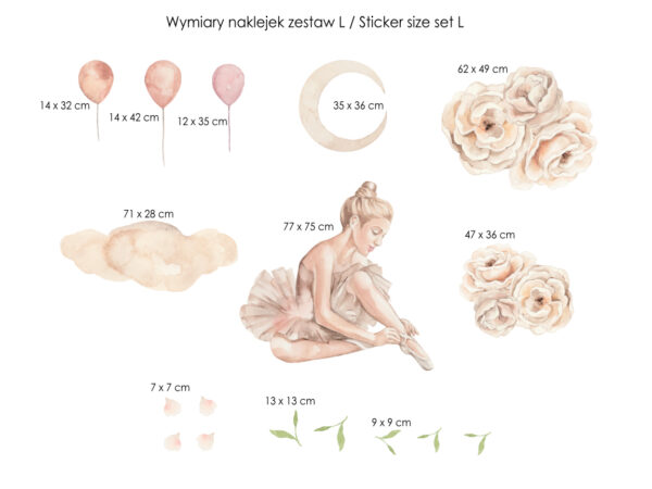Baletnica wśród piwnoii rozmiar L