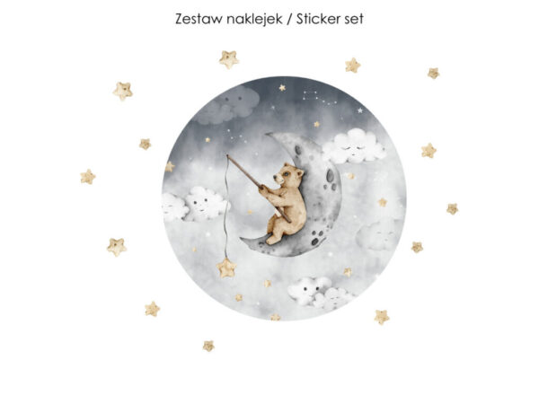 Drukowana naklejka na ścianę