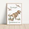 Plakat tyranozaur