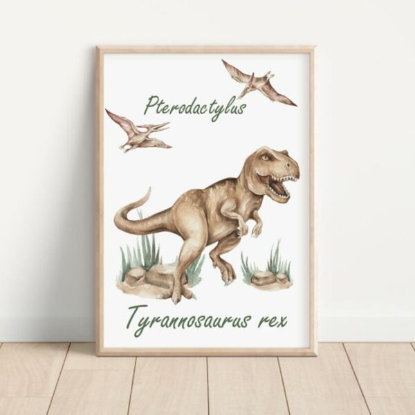 Plakat tyranozaur