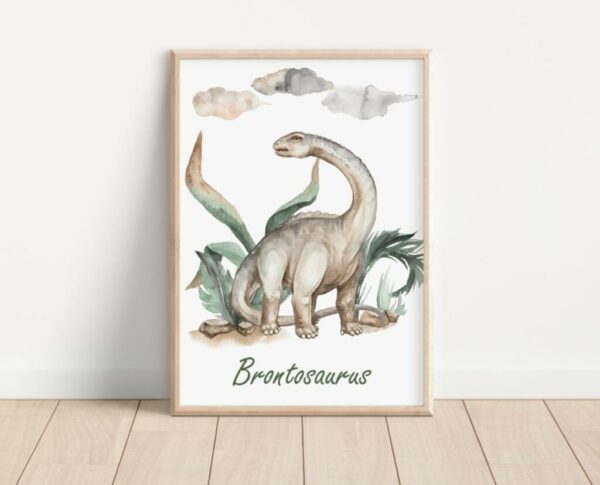 Plakat brontozaur