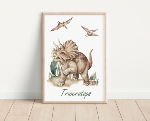 Plakat triceratops