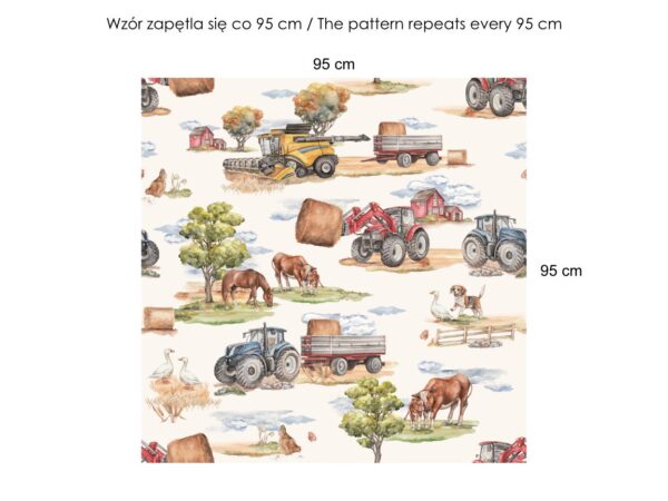 Wzór zapętla się co 95 cm