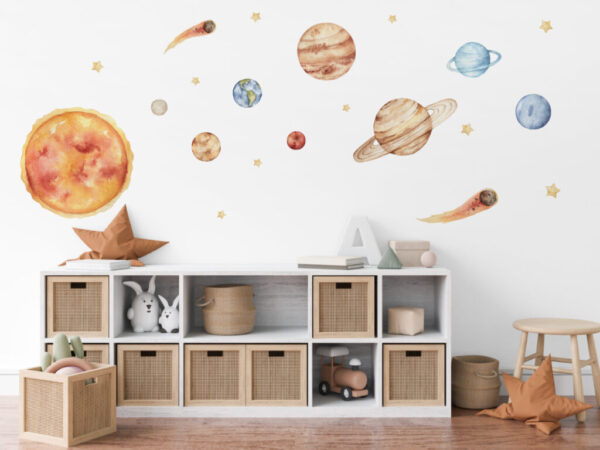 Naklejki na ścianę z planetami