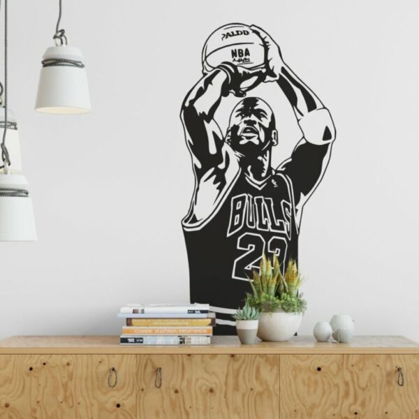 Naklejka na ścianę Michael Jordan