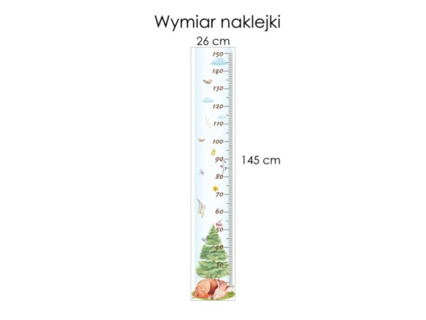 Miarka wzrostu na ścianę Sarenka
