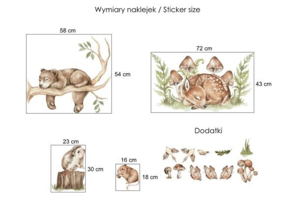 Śpiąca sarenka i miś