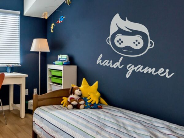 Dekoracja ścienna do pokoju chłopca Hard Gamer