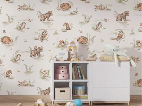 Tapeta FOREST cute animals