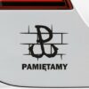 Naklejka patriotyczna na auto, na ścianę Polska walcząca pamiętamy