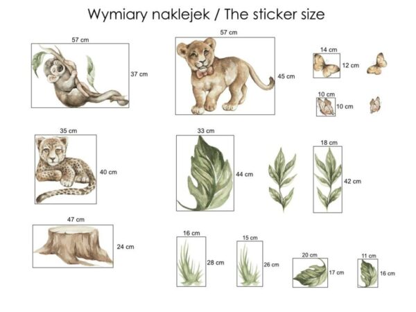 Naklejka dla dziecka nad łóżeczko