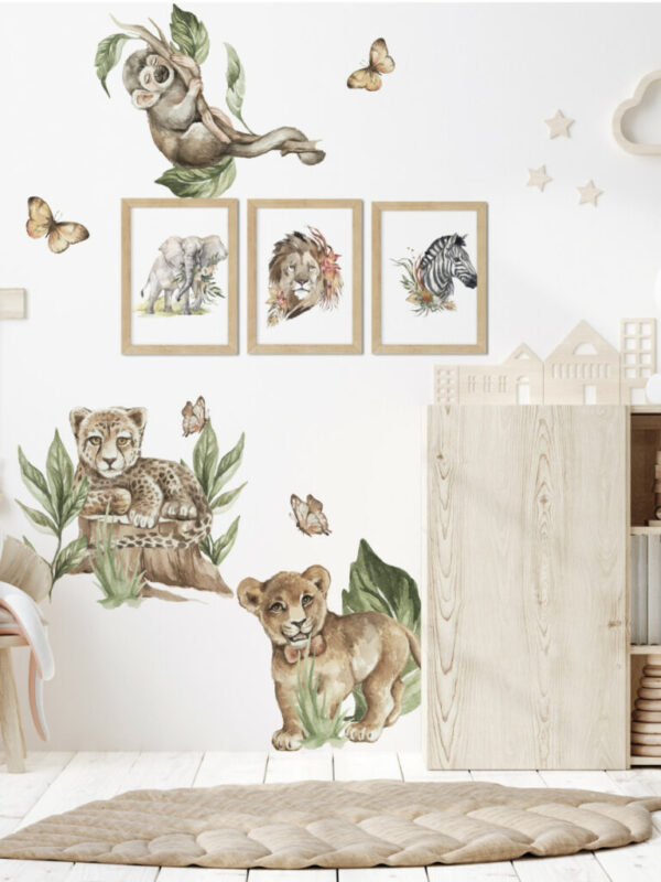 Plakat lew safari