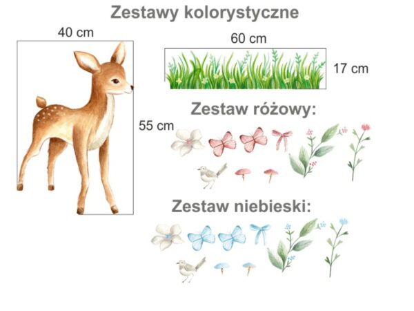 Dekoracja ścienna Sarenka 2