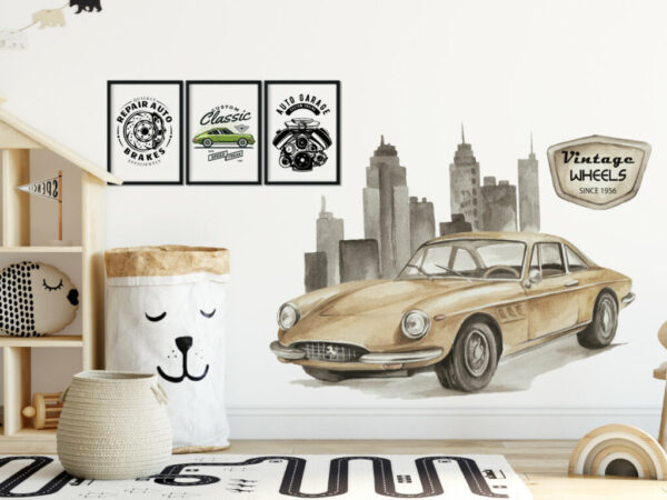 Vintage Ferrari 330 naklejki na ścianę