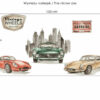 Zestaw naklejek Vintage cars