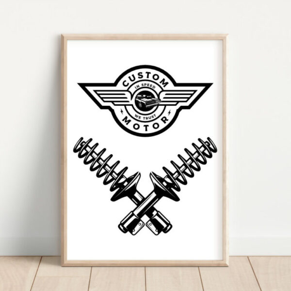 Plakat sprężyny samochodowe