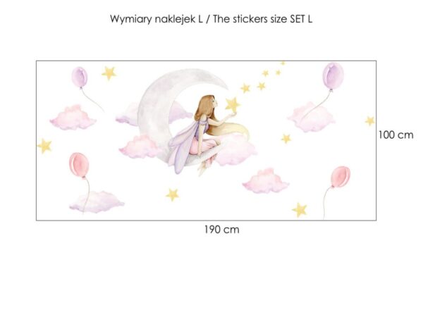 Naklejki na ścianę wróżka L